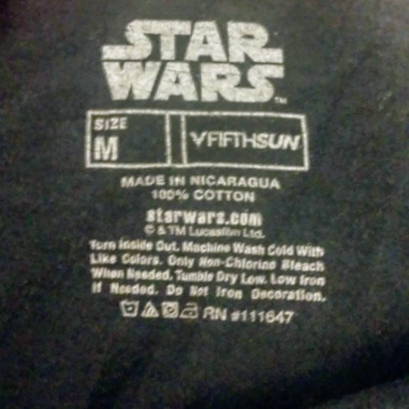 Unisex Star Wars Millennium Falcon Black Tee - Picture 4 of 5